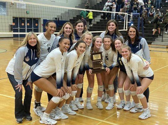 Burlington-Edison volleyball is district champions!