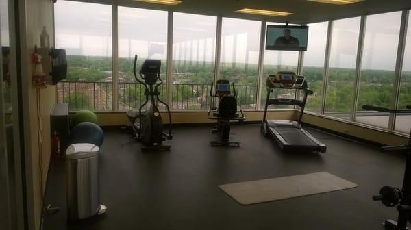 Penthouse fitness center