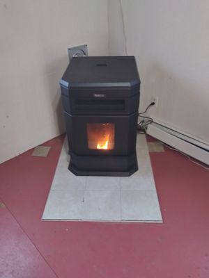 Pellet stove install