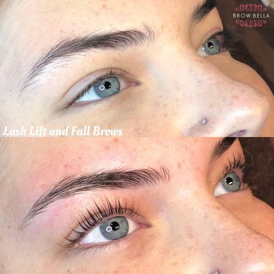 Lash Lift and Tint and Brow Wax