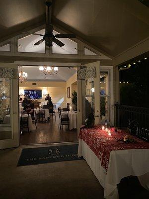 Entrance to the Renoir Room during a special event.