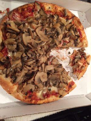 The best double mushroom pizza on the planet!