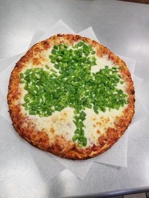 Shamrock pizza