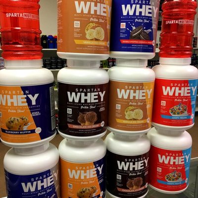 Fully line of Sparta Nutrition products available at our store!  In store price for Sparta Whey is just $49.95!