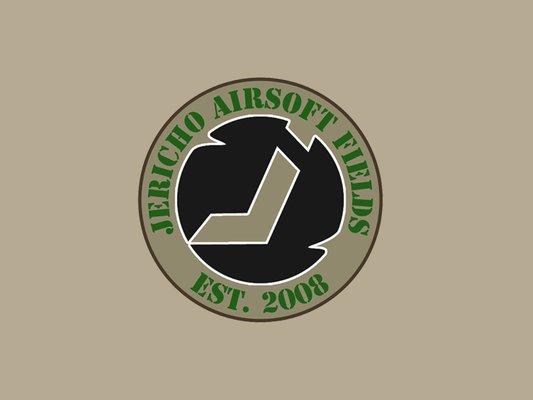 Circular Jericho Airsoft logo design, used for an embroidered patch worn by Jericho Airsoft customers.