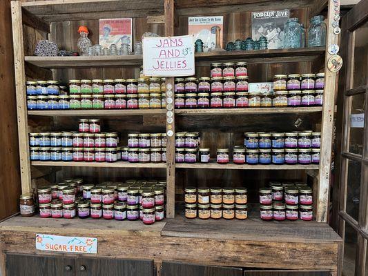 Jams and jellies, including sugar free!