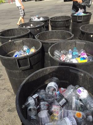 All my recycling from today and the gentleman who worked here today unloaded it for me on 8/4/2015