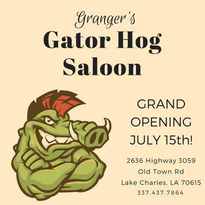 Grand Opening July 15th!! Live music all day!