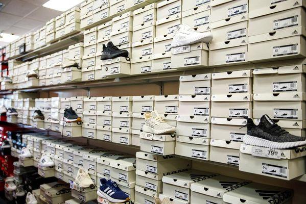 Athletic Shoes Section of Store