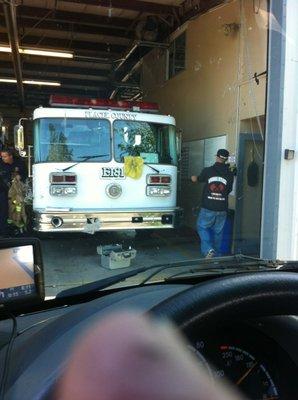 Fire truck windshield replacement