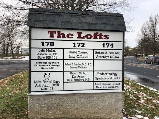 Front Signage - Lofts Dental Care - Langhorne PA