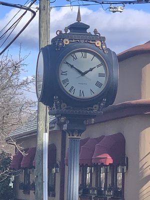 Closeup of clock.