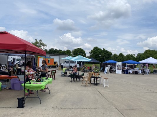 Some of the open air vendors