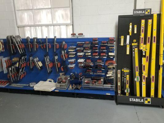 full line of concrete and masonry tools and supplies