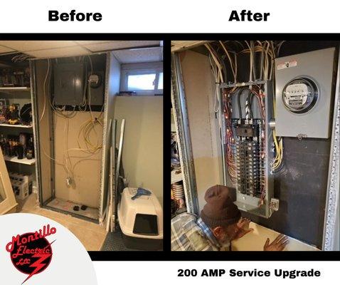 Before & After 200 Amp Service Upgrade