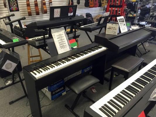 Digital pianos and synthesizers for you to try!