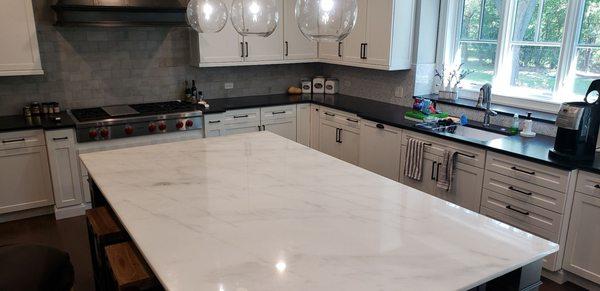 Over 182 kitchens installed this year with no problems....Natural stone is not bulletproof.