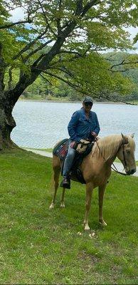 Enjoying a day of trail riding