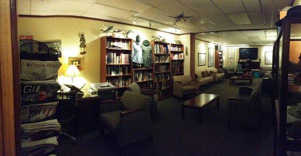 Library and group room.