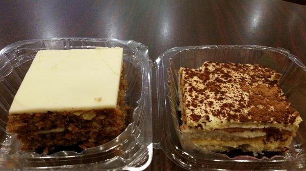 Carrot Cake and Tiramisu