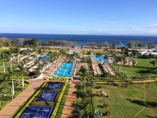 Our view from Riu Palace Costa Rica, best room in the entire resort