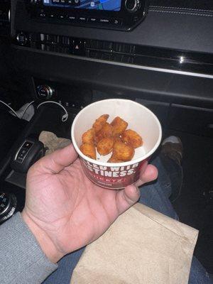 This is 6oz Wisconsin Cheese Bites - Large