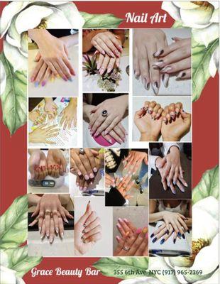 Nail design is part of Grace Beauty Bar's specialties.