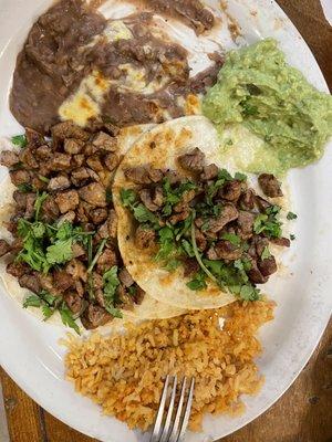 Steak Tacos  plate