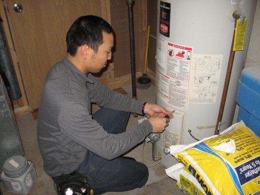 Water heater inspection in Ada Michigan