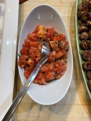 Leftover tomatoes from bruschetta