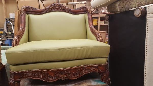 Juan Upholstery 1 did an excellent job upholstering my furniture in leather. We love it! Thanks to Juan and his team!