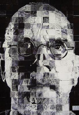 Chuck Close Older - student's art work