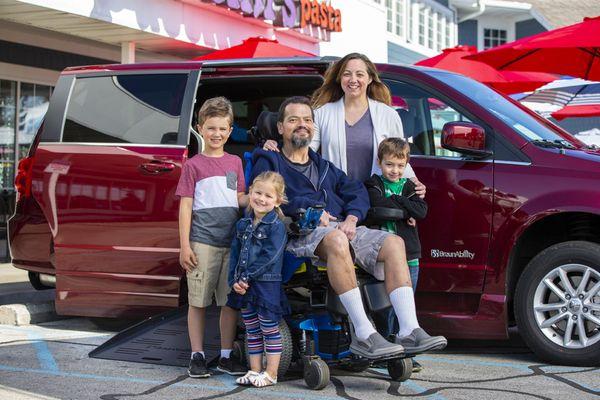 A BraunAbility accessible van from Bussani Mobility helps the whole family enjoy life together.