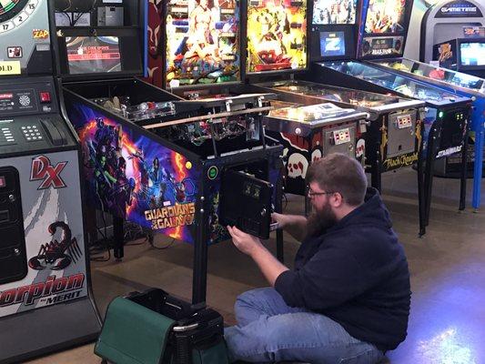 We can service and restore your pinball machines.