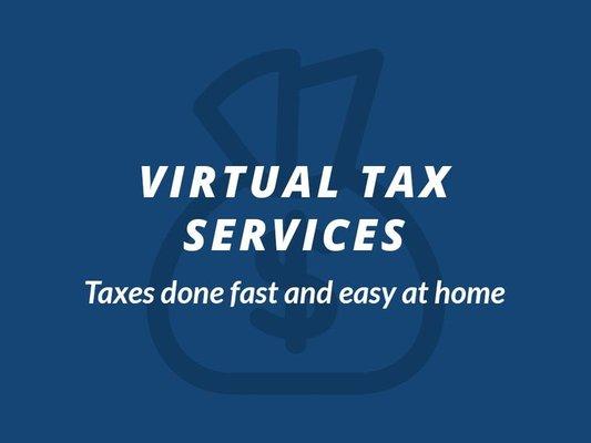 File your taxes without leaving your home or office. Send us a message today!