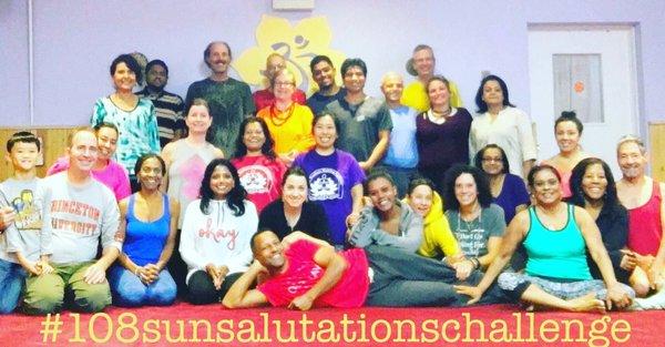 108 Sun Salutation Challenge to raise money for our retreat center, The City of Light Sanctuary, in upstate NY.