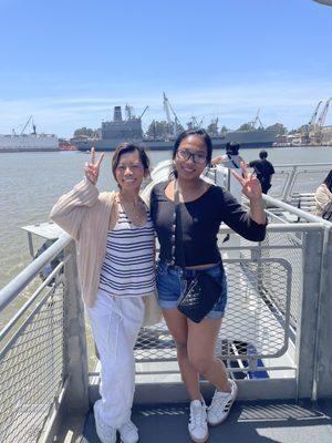 Friends & the view of Mare Island (aka. Location of Pista Sa Nayon)