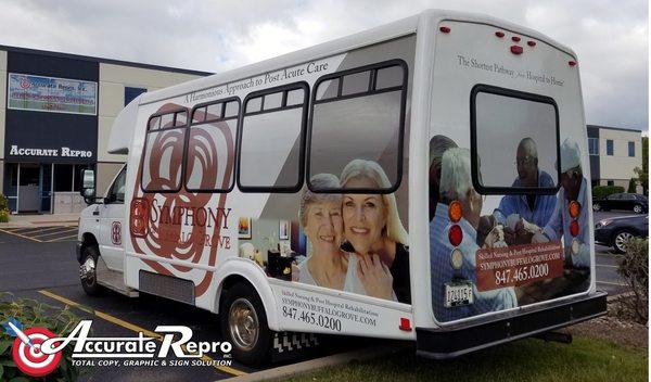 We just completed this bus wrap for Symphony of Buffalo Grove.