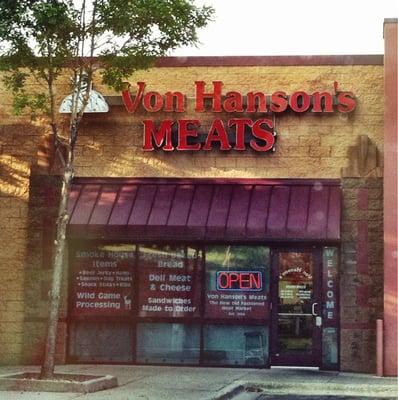 Von Hanson's Meats...front door.