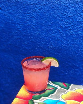 Guava Margarita and chili salt - yum!