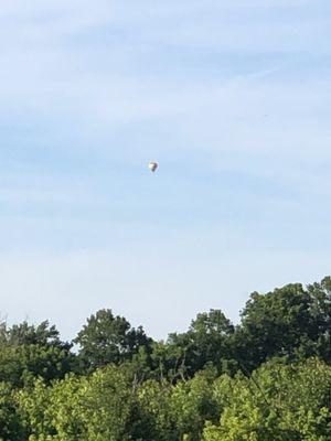 Hot air balloon sighting