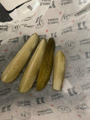 Pickles in quarters