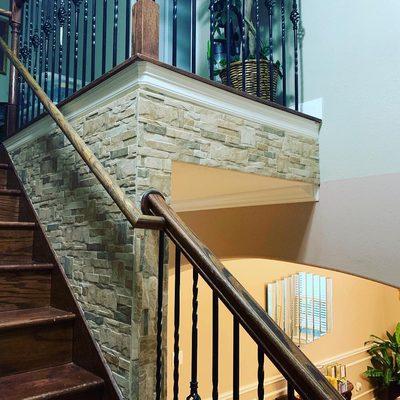 Considering an accent wall? How about accenting your stairs!