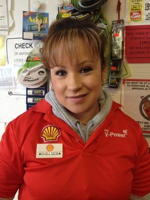 Manager, Dora Velasco, has been working at Shell (used to be Texaco) for 12 years!