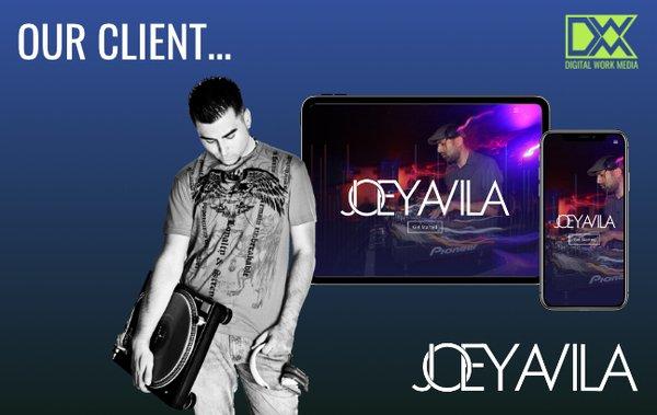 We helped our client, Joey expand his online presence to share his music and mixes.