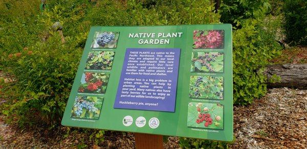 Native Plant Garden sign