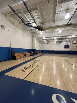 School Gym Project (includes ceiling, walls, and blue basketball rim brackets)