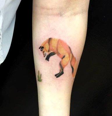 Fox tattoo by Tina