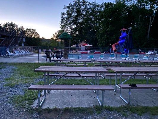 Pool at night