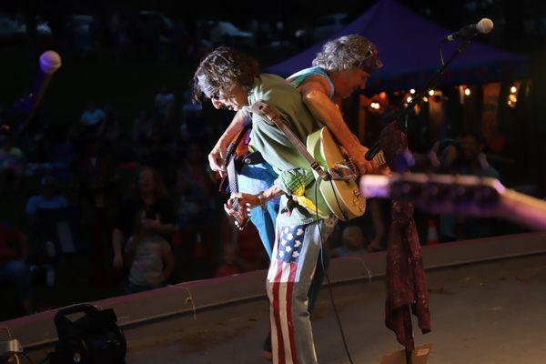 Magic Bus performing in the 18th season of Swingin' At The Shell 2022. Albion Michigan Victory Park